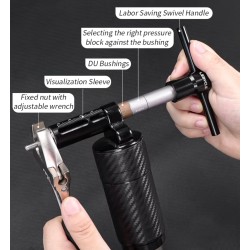 Asenna ja poista Lebyclen valmistamat alumiini- ja metalliholkit tai puristuslaakerit KROXNE - 3  