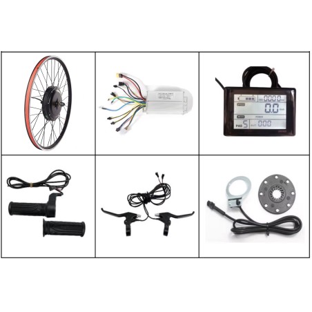 Kit de conversión para bicicleta eléctrica con motor trasero 48v 1000w de 20, 26, 27,5, 28, 29", 700cc KROXNE - 3  