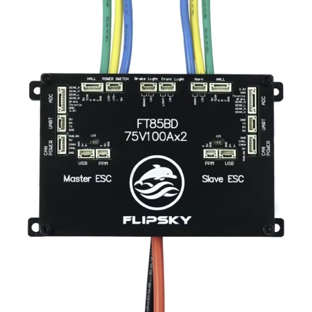 Controller ESC Flipsky FT85bd con custodia in alluminio per skateboard elettrico, bicicletta, scooter o motocicletta KROXNE - 1 