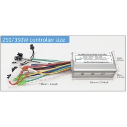Kit controller e display S866 per bicicletta elettrica - 24 V, 36 V, 48 V - 250 W, 350 W 500 W 13 A, 15 A, 22 A  - 7 Controller 