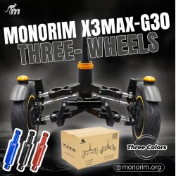 Suspensión de rueda delantera doble Monorim X3 para Ninebot Max G30 y scooters similares: repuesto y amortiguador Monorim - 8 Mo