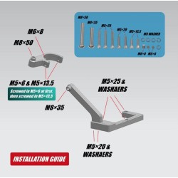 Styrdämpare för Ausom DT2 Pro, L2, L2 Max, Kugoo F3 Plus & liknande elscootrar, säker & stabil  - 8  