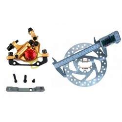 Kit frein complet Gold xTech pour Xiaomi M365, 1S, Essential, Pro2 ou M365 Pro. ZOOM xTech - 1 Kit frein complet Gold xTech pour