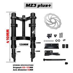 Suspension delantera Monorim MZ3 Plus Dual Air para Segway ZT3 mejora estabilidad y confort  - 1  