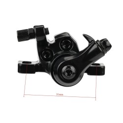 Set frana trotineta electrica HX X7 X8 cablu disc etrier si placute  - 2  