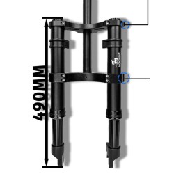 Predni odpruzeni Monorim MD0 Dual Air Version 490mm x 165mm  - 3 
Kompatibilita: pro sestavy s rozmerem 490mm x 165mm (pred naku
