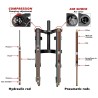 Monorim ME0 Air framfjadring - Hidraulic version 565mm x 165mm  - 7 
Kompatibilitet: Monorim ME0 Air framfjadring Hidraulic vers