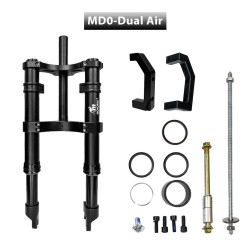 Suspensao dianteira Monorim MD0 Dual Air Version 490mm x 165mm  - 9 
Compatibilidade: indicada para montagens com medida 490mm x
