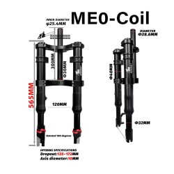 Monorim ME0 front suspension Coil spring version 565mm x 165mm  - 12 
Fitment: ME0 Coil Spring 565mm x 165mm for compatible moun