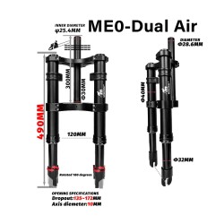 Sospensione anteriore Monorim ME0 Dual Air 565mm x 165mm  - 7 
Compatibilita: sospensione anteriore Monorim ME0 Dual Air 565mm x