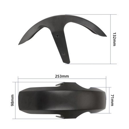 Främre stänkskärm för Xiaomi 5 MAX elscooter  - 1  