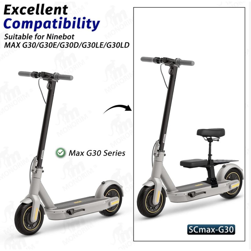 Assento Monorim SCMAX-G30 para trotinetes Segway Ninebot G30 LP D P E  - 2  