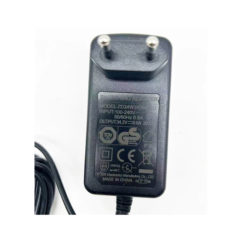 Nabijecka pro vysavac 34,2V 0,6A (ZD24W342060EU)  - 1 Kompatibilita 34,2V 0,6A: pro vysavace s temito parametry.Stabilni a bezpe