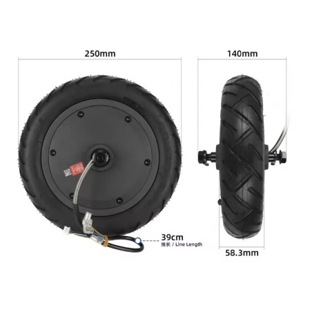 Motor til Xiaomi 5 el-løbehjul kompatibel, reservedel med højt moment  - 1 Tydelig kompatibilitet: til Xiaomi 5 el-løbehjul og l