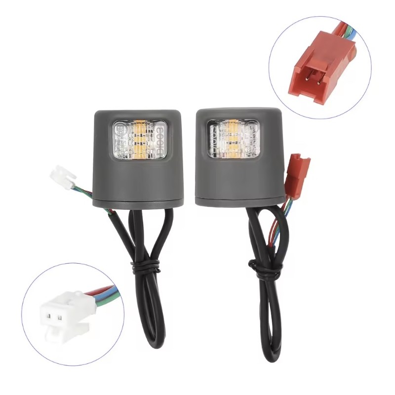 LED-blinkers for elscooter Xiaomi 5/5 Pro/5 Plus/5 Max eller liknande - riktningsvisare kit for sakerhet  - 1 
Tydlig kompatibil