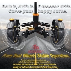 Suspensión delantera de doble rueda Monorim X3 Max Air para Ninebot Max G2: repuesto y amortiguador Monorim - 1 Compatible con N
