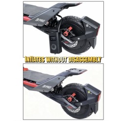 Amortecedor a ar Monorim MZR3 Pro para patinete eletrico Segway ZT3 145mm e 165mm  - 6  
