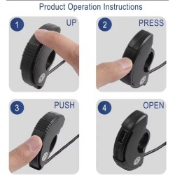 Port ladowania USB i USB-C do kierownicy hulajnogi elektrycznej - XT30, XT60 i XT90  - 3 Pasuje do kierownic hulajnog elektryczn
