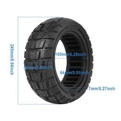Pneu plein nid d abeille 11 pouces 90/65-6.5 pour Dualtron Thunder, Kaabo et Zero Scooter  - 13 Compatible avec les jantes 90/65