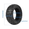 11 inch 90/65-6.5 honeycomb solid tyre for Dualtron Thunder, Kaabo and Zero Scooter  - 13 Fits compatible 11 inch 90/65-6.5 rims