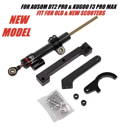 Amortiguador de dirección alta calidad para patinetes Ausom DT2 PRO, Kugoo F3 Pro Max o similar  - 1 Compatible con patinetes Au