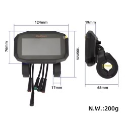 Display dashboard para trotinete elétrica Kukirin G2 Max  - 7 Compatível com trotinete elétrica Kukirin G2 Max, verificando semp