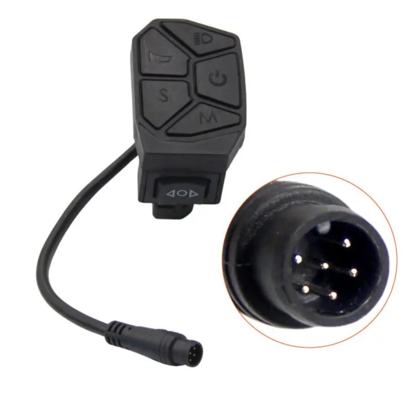 Comando 7 em 1 de ligar, luzes, piscas e modos para iScooter iX3, iX4, iX7 Pro, Smartgyro, Urban Glide ou similar  - 7 Compatíve