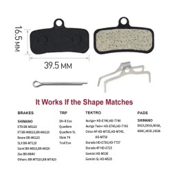 Bremseklosser Shimano Saint M810/M820, Zee M640, XTR M9120, XT M8020, Deore MT520 og TRP Quadiem/Slate T4  - 2 
Passer mange opp