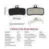 Pastilhas de travão Shimano Saint M810/M820, Zee M640, XTR M9120, XT M8020, Deore MT520 e TRP Quadiem/Slate T4  - 2 
Compatíveis
