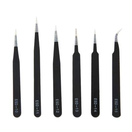 Antistatische pincet set (6 stuks)  - 2  