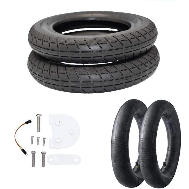 10 tommer Emove-mærkehjulsæt til Xiaomi PRO Sort - Rød - Hvid  - 1  