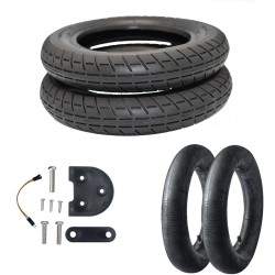 Kit trochón 10 intsón márkas Enova gia Xiaomi PRO mávro/kókkino/áspro  - 2  