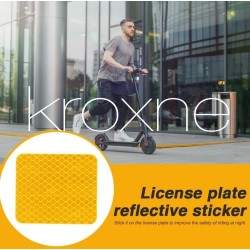 Autocolant reflectorizant pentru placa de protecție spate Model Essential 1S Pro2 KROXNE - 8  
