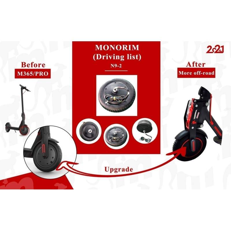 48v 500w IP67 motor s vysokým točivým momentem pro Xiaomi M365, 1s, Pro2 a M365 PRO. Monorim - 1 48v 500w IP67 motor s vysokým t