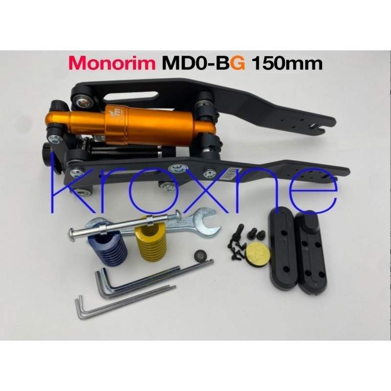 Prednje vzmetenje Monorim MD0 za električni skuter Segway D18E, D28E, D38E ali podobno Monorim - 6 Namestite amortizerje Monorim