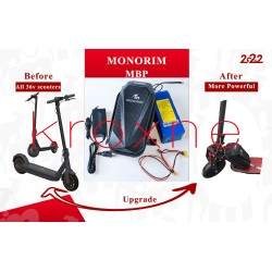 Monorim MBP 36v 10.4ah externe batterij voor xiaomi m365/pro-serie en voor Segway maxg30D/LE/LP/LD alle modellen. Monorim - 1 Mo