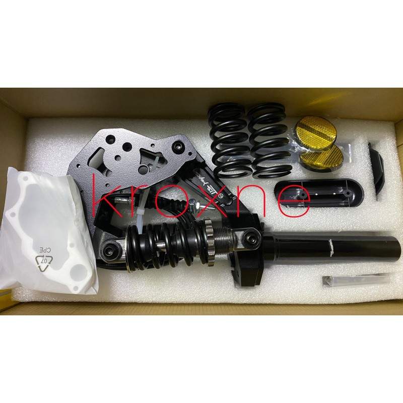 Przednie zawieszenie Sharkset do Ninebot Max G30, G30D, G30P i G30LP Sharkset - 11 Zawieszenie przednie Sharkset z dwoma amortyz