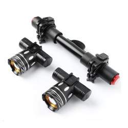 Dobbelt LED lysstang til Xiaomi elektrisk scooter med 1200mAh batteri  - 1 Dobbelt LED lysstang til Xiaomi elektrisk scooter med