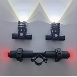 Dubbele LED-lichtbalk voor Xiaomi elektrische scooter met 1200mAh-batterij  - 3 Dubbele LED-lichtbalk voor Xiaomi elektrische sc