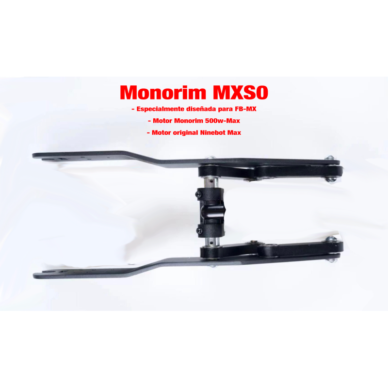 Monorim MXS0 designet til at installere FB-MX kit eller 500w-Max eller G30 Max motor - Forhjulsophæng til Ninebot Max Monorim - 