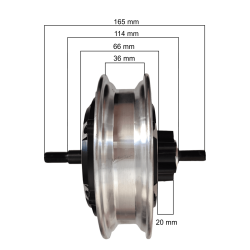 48v 500w achtermotor voor Kugoo M4, Ovex Z1 plus of andere modellen. adaptieve generieke engine Kugoo - 2 Installeer deze motor 