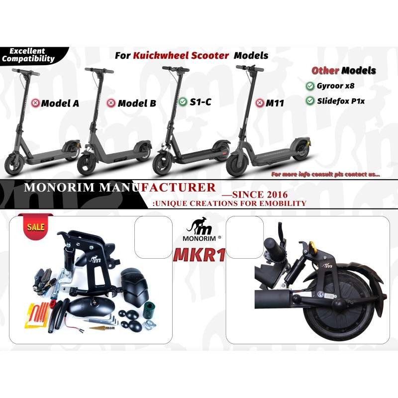 Zadnje vzmetenje Monorim MKR1 za Kuickwheel S1-C ali podobno Monorim - 3 Zadnje vzmetenje Monorim MKR1 za Kuickwheel S1-C ali po