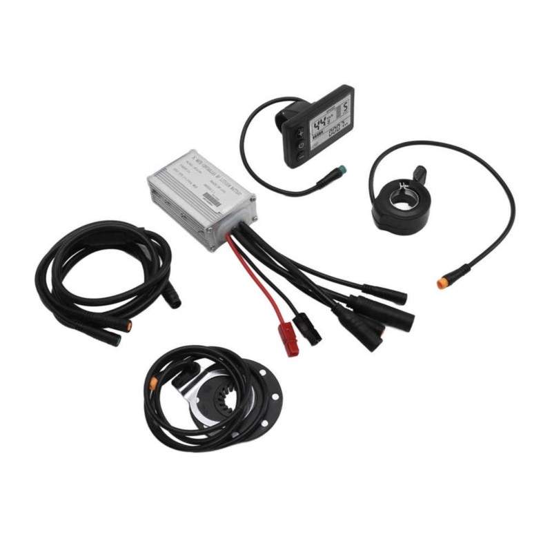 Kit de controladora completo impermeable para bicicleta eléctrica con pantalla panel S866 en versión 36v y 48v KROXNE - 1 Kit de