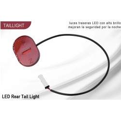 Luz traseira para Xiaomi Scooter 4 (Mi4), Xiaomi 4 Pro ou similar. Xiaomi - 5 Luz traseira para Xiaomi Scooter 4 (Mi4), Xiaomi 4