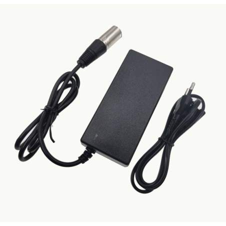 Oplader til el-løbehjul eller elcykel 54,6V 2A, 3A, 4A og 5A - 48V - XLR-stik  - 1 Passer til el-løbehjul og elcykler med 48V-ba