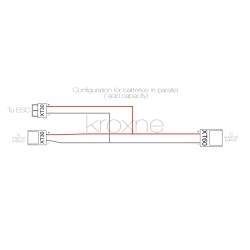 Cabo de ligação paralela para bateria externa compatível com scooter, bicicleta elétrica ou similar  - 2 Cabo de ligação paralel