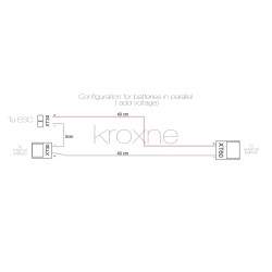 Seriell tilkoblingskabel for eksternt batteri kompatibelt med sparkesykkel, elsykkel eller lignende  - 2 Seriell tilkoblingskabe
