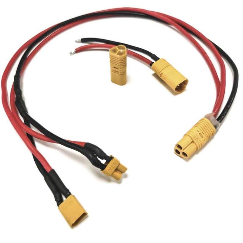 Cabo de ligação comutado para bateria externa compatível com scooter, bicicleta elétrica ou similar  - 1 Cabo de ligação comutad