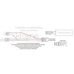 Perjungiamas jungiamasis laidas išorinei baterijai, suderinamai su paspirtuku, elektriniu dviračiu ar panašiu būdu  - 2 Perjungi