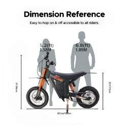 Monorim e-Moto Electric Wish007, 55 km/h, 1500 W mootor, 21Ah aku, reguleeritav hüdrovedrustus Monorim - 4 Monorim e-Moto Electr
